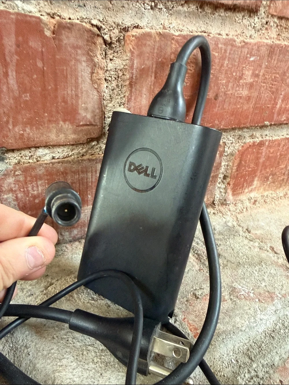 Dell Laptop Black External Power Adapter with Barrel Connector